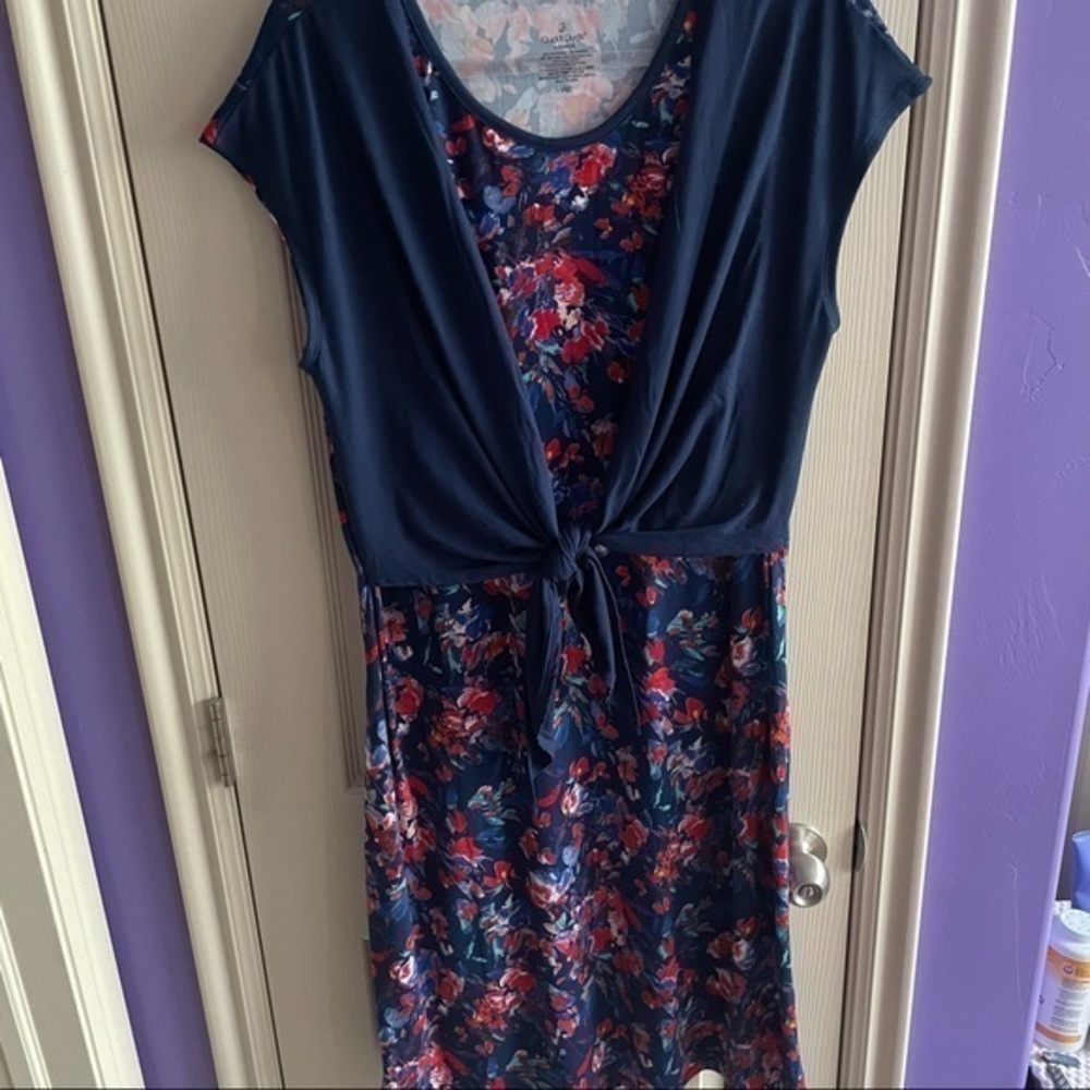 One Piece Dress with Tie Front